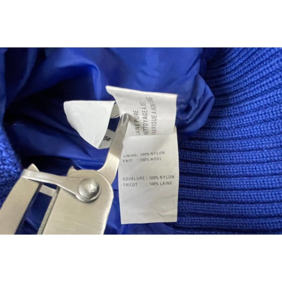 Vintage 80s 90s Head Sportswear Lined Wool Mock Neck Stars Stripes Sweater Small - Picture 6 of 8